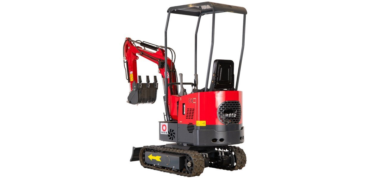 Mini-pelle 1 tonne moteur Koop 7 kW 1 cylindre MW Tools